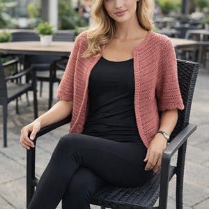 Crochet Cardigan Pattern PDF – Cape Sleeve Crochet Cardigan