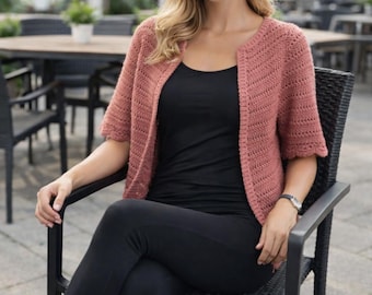 Crochet Cardigan Pattern PDF – Cape Sleeve Crochet Cardigan