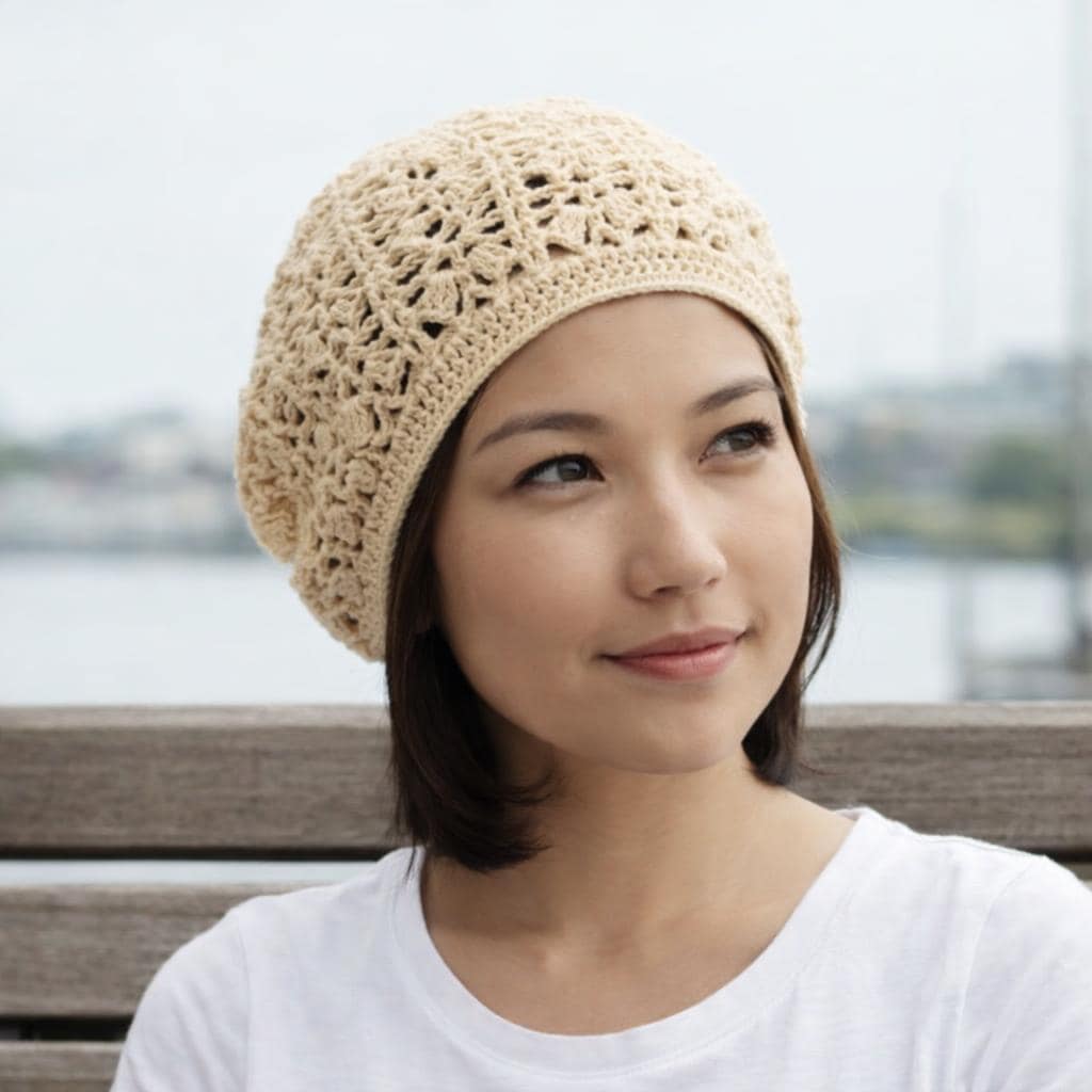 Lacy Crochet Hat Pattern PDF – Lightweight Crochet Beanie - Etsy