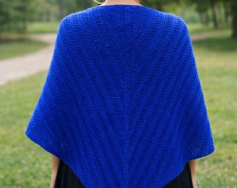 Knit Shawl Pattern PDF – Triangle Wingspan Shawl Knitting Pattern