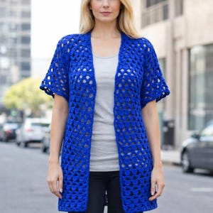 Crochet Jacket Pattern PDF – Office Style Crochet Cardigan
