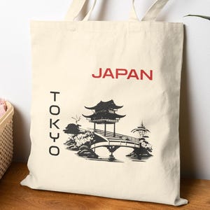 Tote Bag, Tokyo Bag, City Bag, Tokyo Lovers Gift, Tokyo City Bag, Tokyo Gift, Tokyo Japan Bag, Gift for Japan Lovers, Tokyo Japan Souvenir