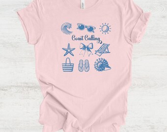 Summer T-Shirt, Beach Vibe Tee, Bella Canvas, Beach Shirt, Trendy Shirt, Beach Women Tee, Sea Lovers Shirt, Summer Ocean Shirt, Cute Sea Tee