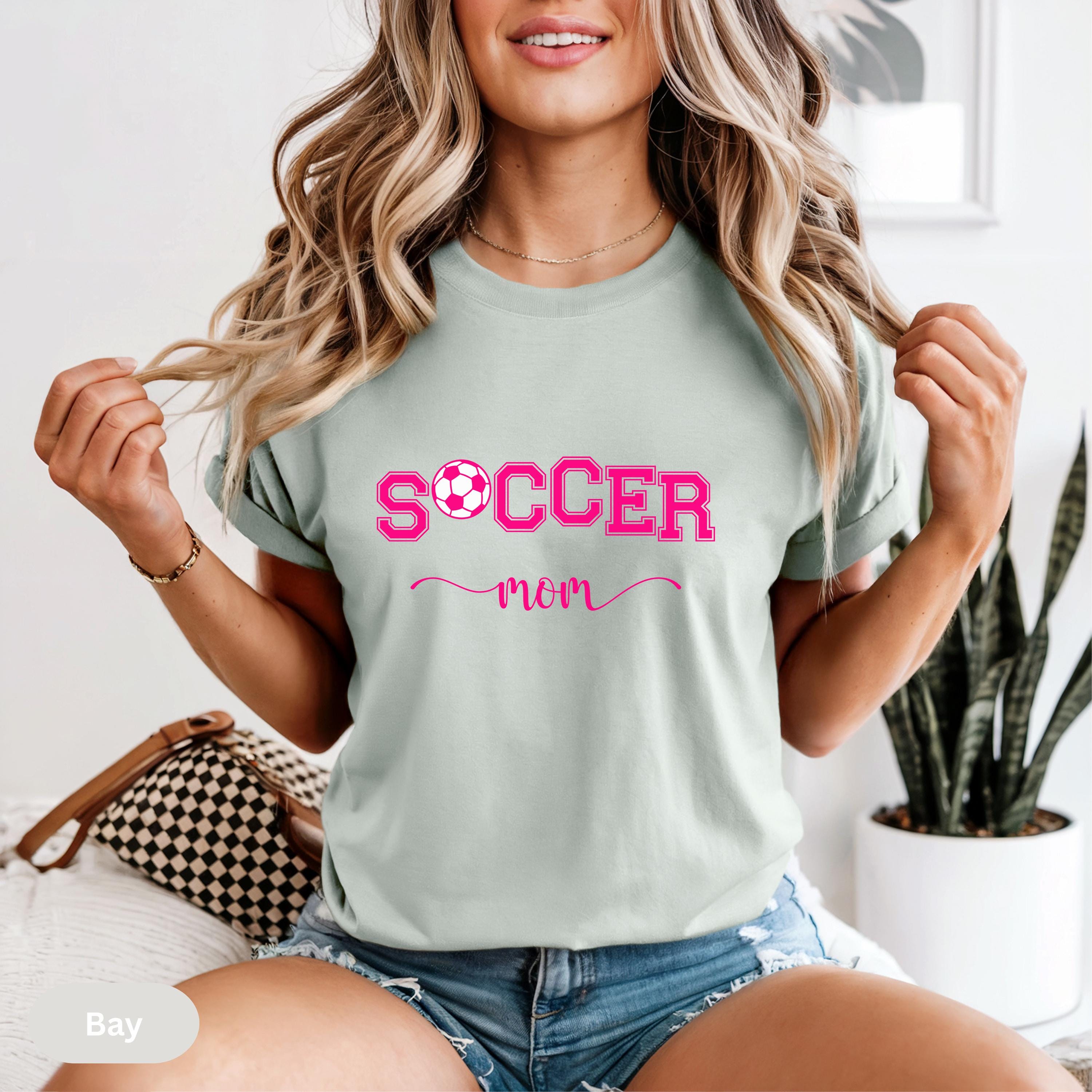 Soccer Mom Shirt, Soccer Mama Shirt, Comfort Colors Shirt, T-shirt for Soccer Mom, Soccer Fans Gift, Soccer Tee for Mom, Sports Mom Shirt