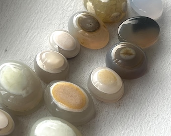 Natural Yemeni Aqeeq Agate Cabochon: Soleimani Hakik Eye Stone