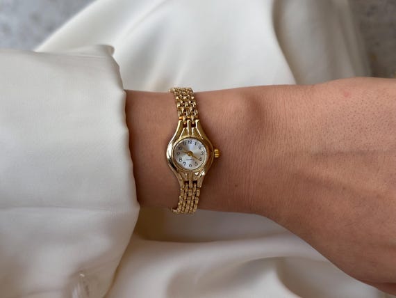 Gold Minimal Women Watch, Elegant Small Easter Gift