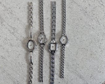 Silber Damenuhr : Elegante Damen-Armbanduhr