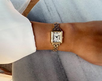 Minimalist Women's Watch: Elegant Modern Timepiece (24mm Case Diameter)