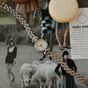 Vintage Gold Bracelet Watch for Women – Elegant Small Dial Quartz Watch – Mother’s Day Gift