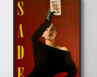 sade　ポスター Sade original vintage music poster 1980's - Etsy 日本