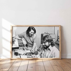 Poster di Steve Jobs e stampa su tela di Steve Wozniak, decorazione murale tecnologica ispiratrice per ufficio o casa, omaggio agli innovatori Apple