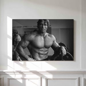 Póster de culturismo de Arnold Schwarzenegger, impresión y lienzo, arte de pared, decoración de gimnasio, regalo motivacional para fitness.