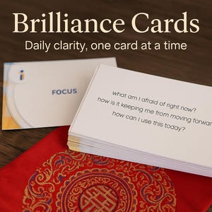 Cartes Brilliance – Manifestation quotidienne et deck Clarté pour l'introspection et les rituels