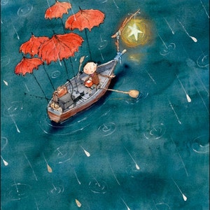 inspirational art rain art inspirational art print unique home decor inspirational illustration by Lee White