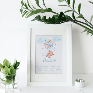 Cartão de visita personalizado para bebê com detalhes do nascimento | Pôster personalizado para recém-nascido | Estatísticas de nascimento do bebê Imprimir | Cartão de bebê Cartão Digital para Recém-Nascido