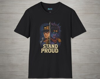 Camiseta "Anime Stand Proud", camiseta de fan de anime, camiseta de estilo vintage, ropa inspirada, ropa informal