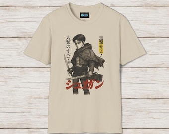 Anime Unisex Softstyle T-Shirt, Anime Graphic Tee, Gift for Fans, Casual Wear, Cozy Everyday Shirt