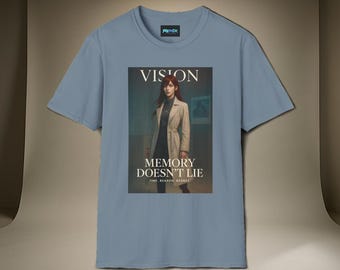 Camiseta unisex de estilo suave Makise Kurisu Stein's Gate VISION: La memoria no miente, ropa informal, camiseta inspiradora, declaración de moda.