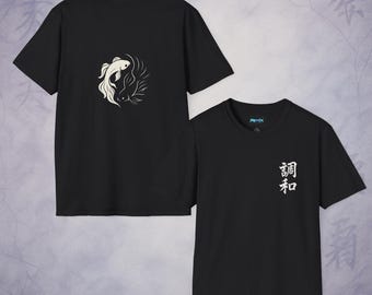 JJK Yin Yang BettaFish T-Shirt, Relaxed Unisex Tee, Zen Aesthetic Apparel, Perfect for Yoga, Meditation, Gift for Nature Lovers