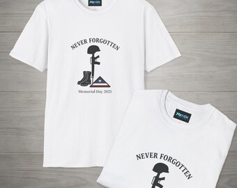 Camiseta conmemorativa del Día de los Caídos, unisex, estilo suave, para veteranos, regalos para héroes.