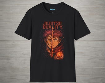 Camiseta unisex Anime Duality: ideal para fans del anime, ideal para convenciones, ropa informal y cosplay.