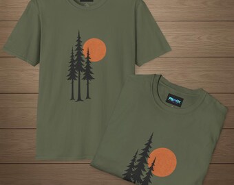 Camiseta unisex suave inspirada en la naturaleza, ideal para aventuras al aire libre, ideal para acampar, ropa ecológica, regalo para amantes de la naturaleza.