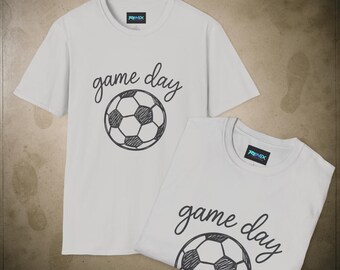 Camiseta de fútbol para el día del partido, camiseta deportiva unisex, camiseta para aficionados al fútbol, ropa informal para gamers, regalo para deportistas.