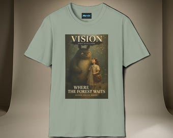 Camiseta unisex de anime Mi vecino Totoro, estilo suave, regalo para amantes de la naturaleza, diseño mágico, ropa cómoda para el día a día, moda ecológica.