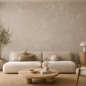 Bring the beauty of nature indoors with this Vintage Tropical Forest Wallpaper featuring majestic trees, lush botanical foliage, graceful birds, hanging vines, and layered jungle scenery in warm sepia tones. Inspired by antique botanical illustrations and classic landscape art, this elegant design creates a peaceful atmosphere, perfect for living rooms, bedrooms, offices, and sophisticated interiors.