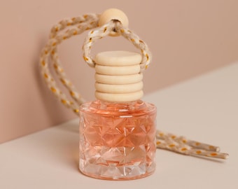 Diffuseur pour voiture [Parfum : Grâce du jardin] | Désodorisant suspendu pour voiture | Longue durée de vie | Collection Éclat Diamant