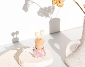 Diffuseur de voiture à clip : parfums floraux et délicats, arôme naturel de longue durée