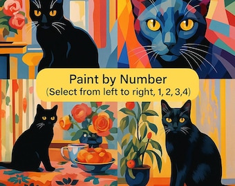Schilderen op Nummer Kat in de Nacht | Voor 23:59u, morgen in huis