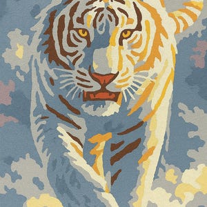 Paint by Number Tiger Kit – Bold Wildlife DIY Painting for Adults – Majestic Big Cat Wall Art Gift
