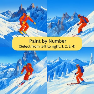 Paint By Number Kit Adult Landscape Paint By Number Ski Paint By Number Paint By Number Adult Landscape Canvas Painting