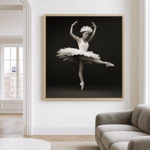 Black And White Ballet Canvas, Ballerina Dancing Canvas Wall Art, Black And White Prints Extra Large, Men, Black And White Photography