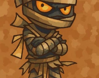 Paint By Number Cute Cartoon Mummy | Halloween Paint By Numbers For Kids & Adults | Fun Spooky DIY Art Kit