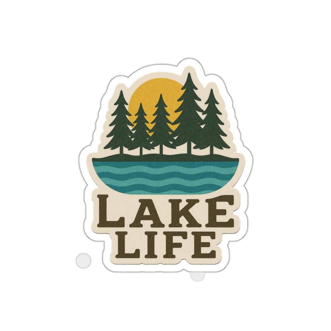 Lake Life Die-cut Stickers, Outdoor Adventure Stickers, Nature Lover ...