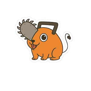Pochita  Chainsaw man anime Kiss-Cut Stickers, Fun Decor, Cute Gifts, Laptop Decals, nerd Accessories