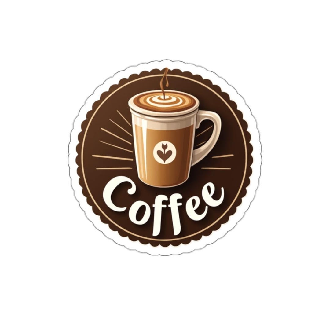 Coffee Die-cut Stickers - Perfect for Mugs, Laptops, Journals, Gifts ...