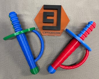 Espada de espuma para piscina con guarda simple (colores personalizables, HECHA EN EE. UU.)