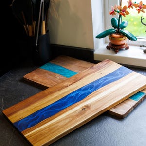 Wood & Resin Charcuterie Board, Handmade Cheese Board | Serving Platter | Christmas Gift for Him or Her | Scotland