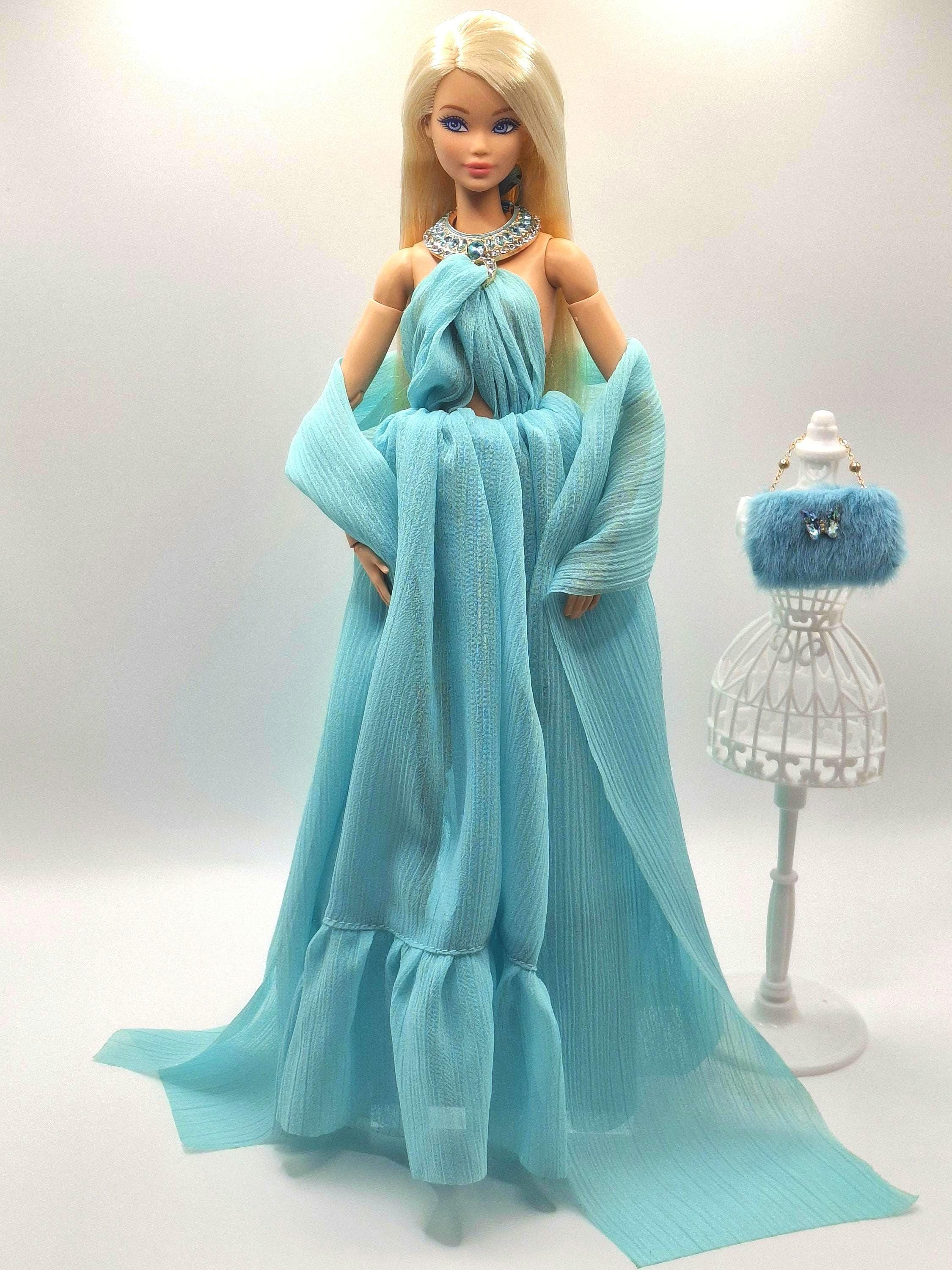 light blue dress with navy suit Barbie The Movie Mattel Doll Pink Dress main image 1