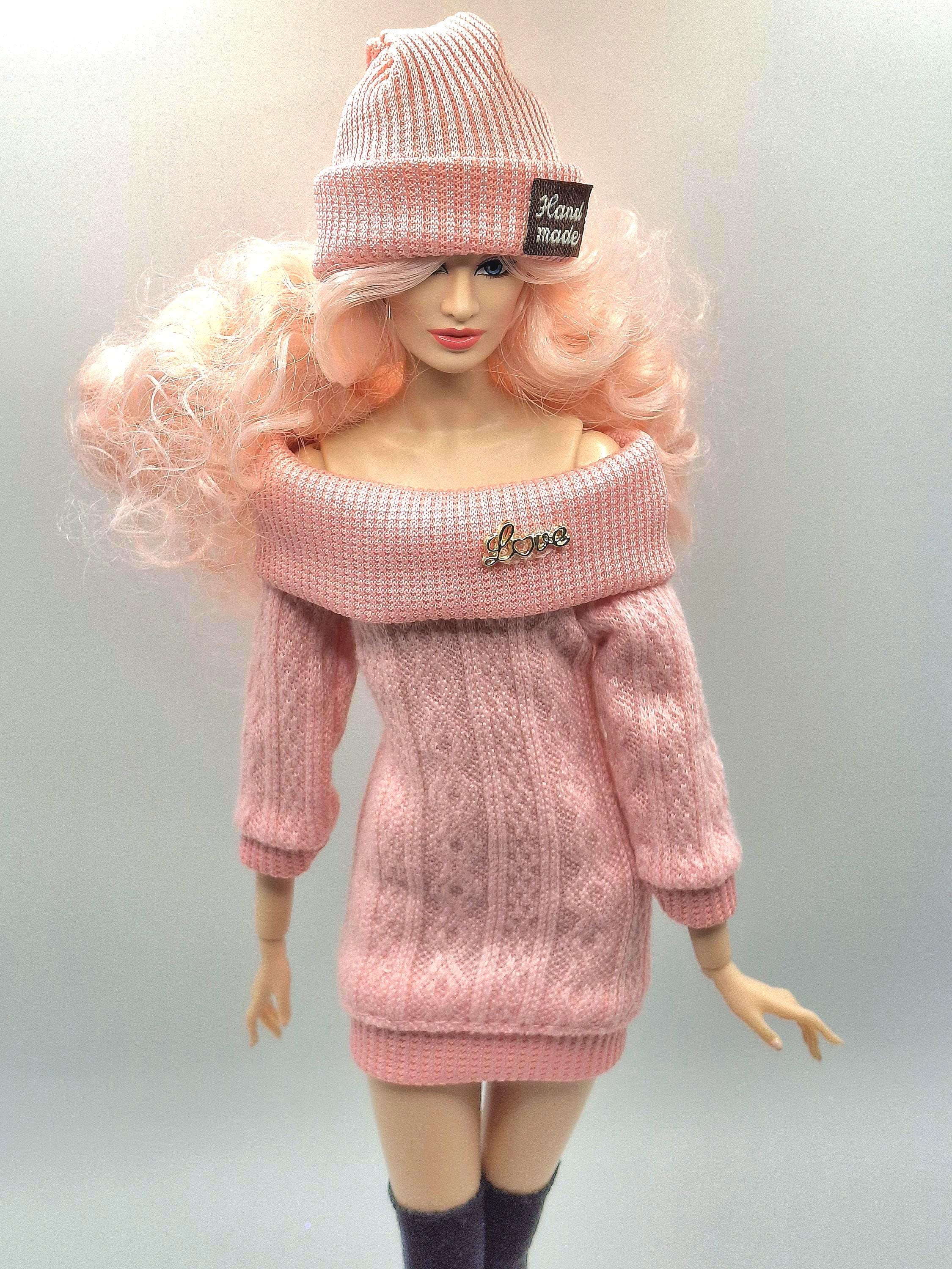 Mohair Sweater Barbie Pink Turtleneck ROSA 90 ANGORA PULLOVER