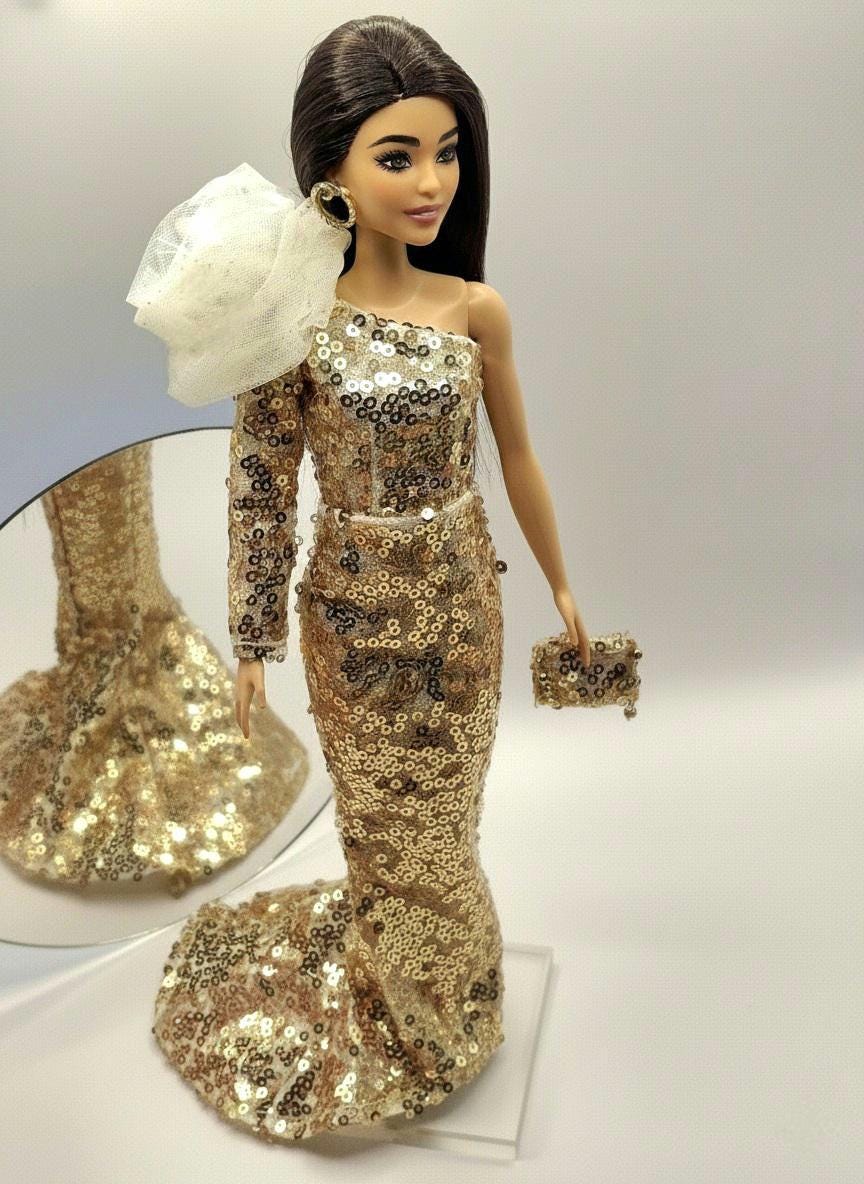 slim fit dress slacks 2025 Holiday Barbie Doll 4 – Mattel Creations Australia main image 0