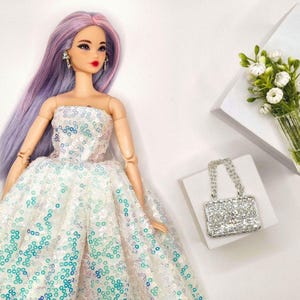 Iridescent Sequin Ball Gown: Evening Dress for 11.5"-12" Dolls Bild 8