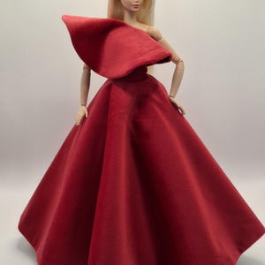 holiday barbie red velvet dress non-slip dressy heels