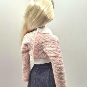 Fashion Doll Fall Outfit: Knit Sweater and Pleated Skirt - 1/6 Scale image 8