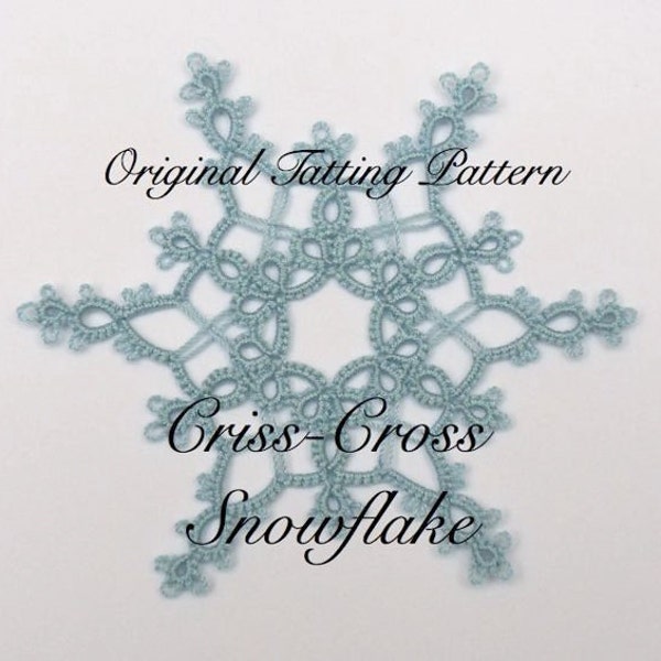 Criss-Cross Snowflake TATTING PATTERN