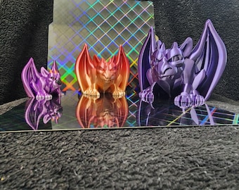 Gargoyles– No Wings Needed When You’ve Got an Attitude | Multicolor Resin Look | 3 Sizes