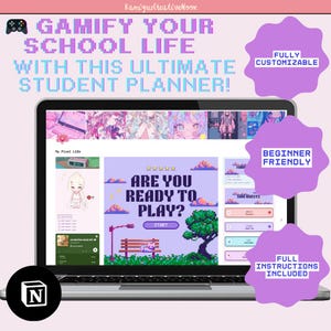 Notion Student Planner Academic University College Aesthetic Student Dashboard Ultimate Student Planner